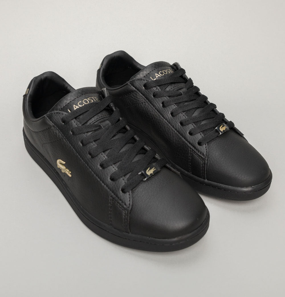 black mens lacoste trainers