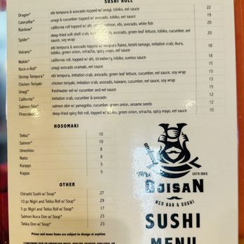 mr ojisan menu