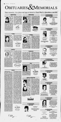 el paso times obituaries complete listings