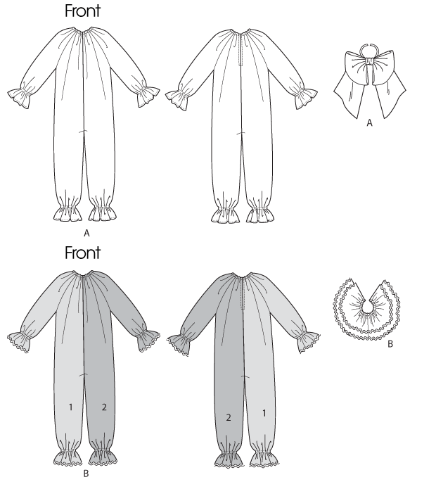 clown costume pattern