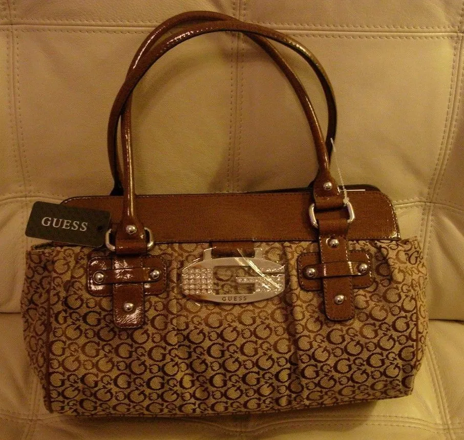 brown guess purse