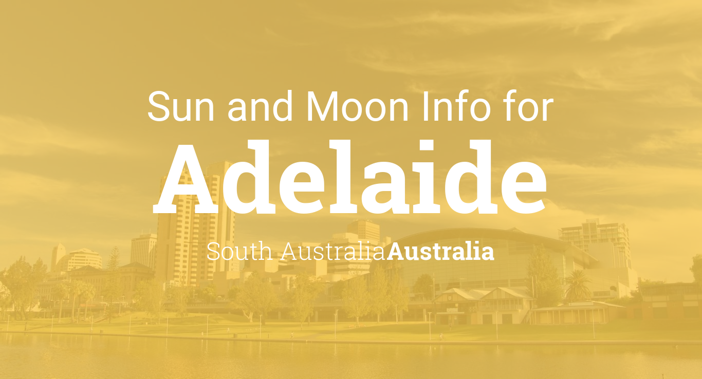 what time will moon rise tonight in adelaide