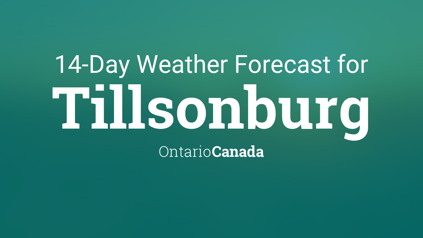 weather forecast tillsonburg