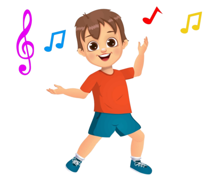 boy dancing clipart