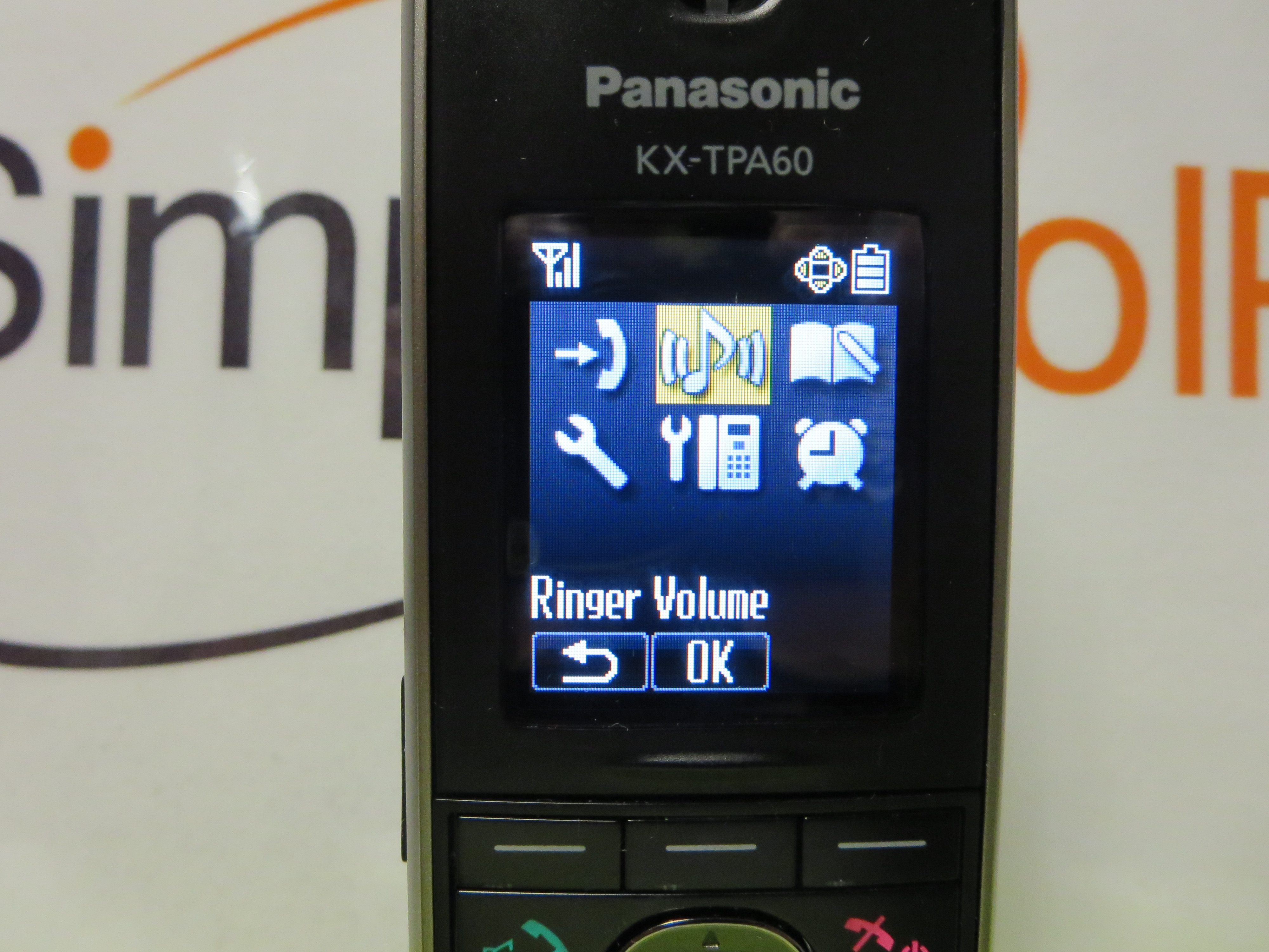 how to turn ringer on panasonic cordless phone