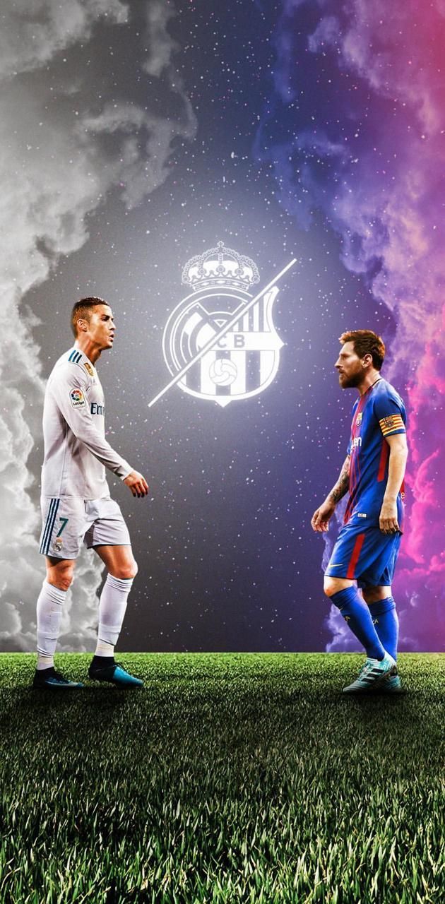 cristiano ronaldo and messi wallpaper