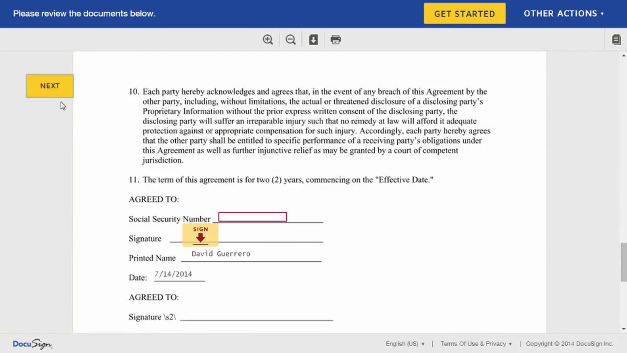 docusign tutorial