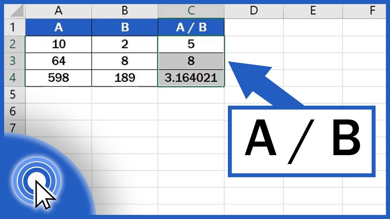 excel divide