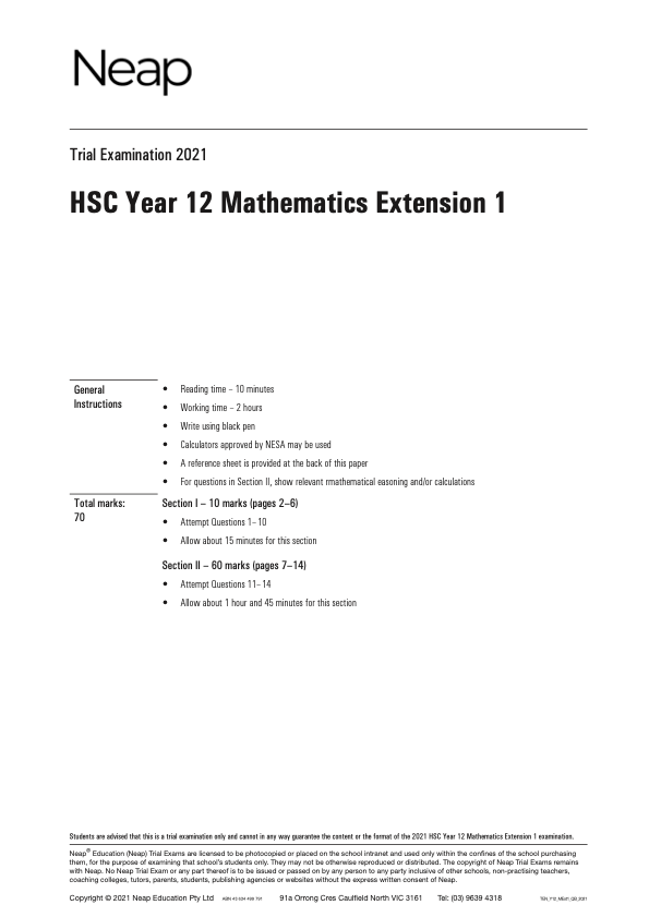 2021 hsc ext1