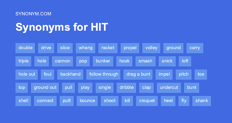 hit synonyms