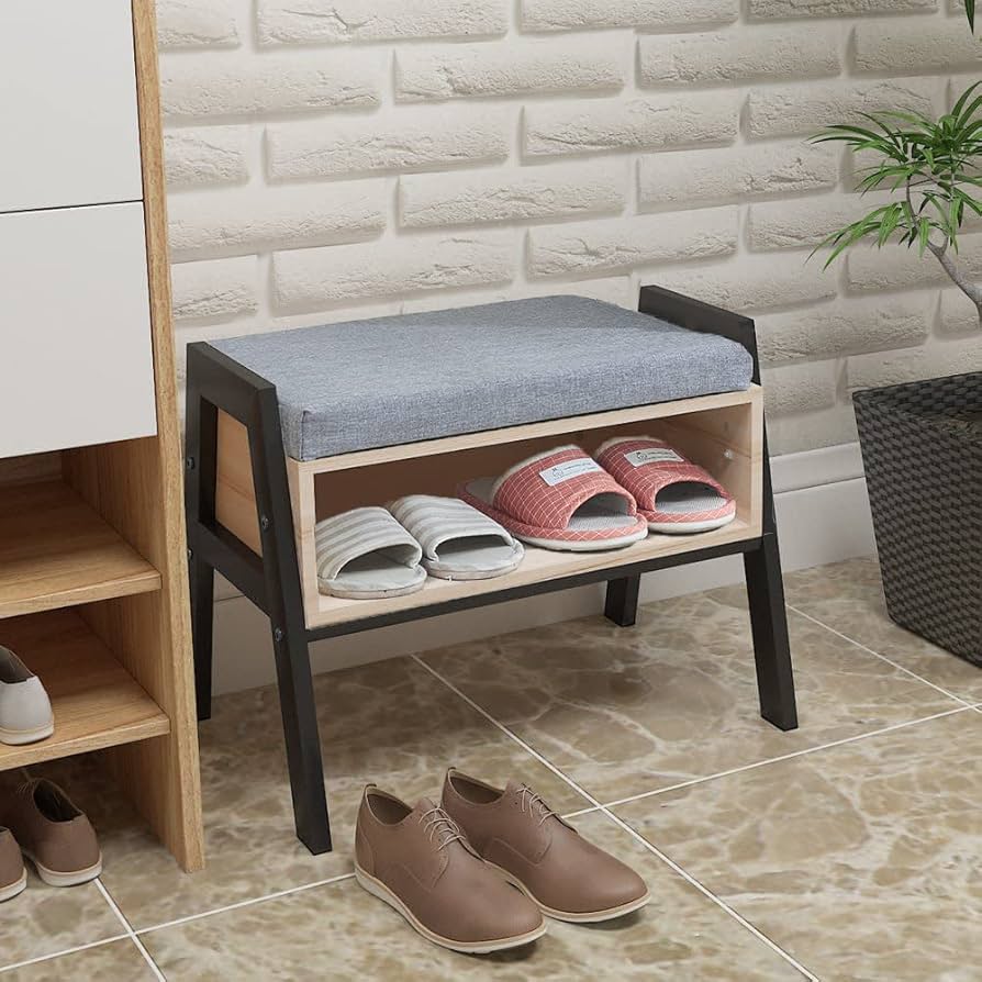 shoe rack with seat