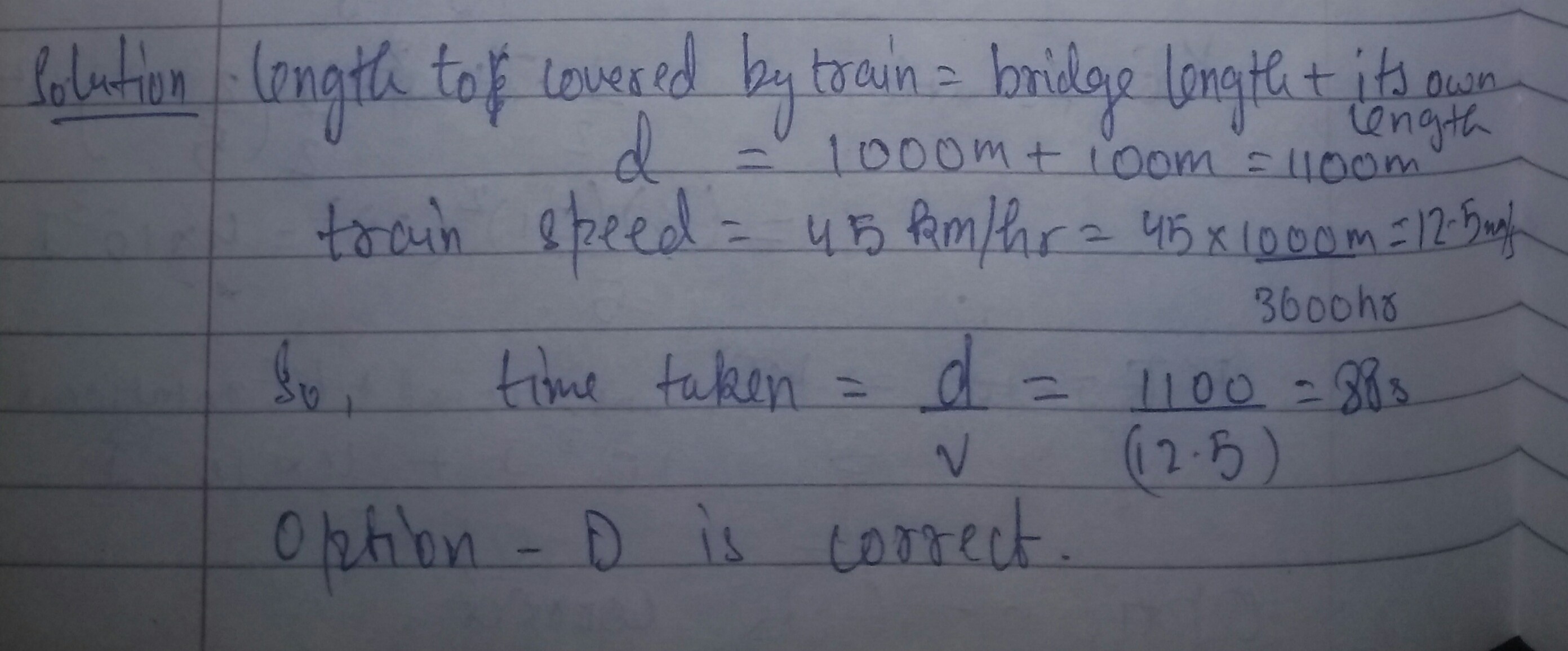 a train of length 100 m is moving