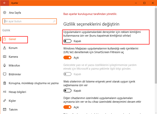 microsoft edge reklam kaldırma