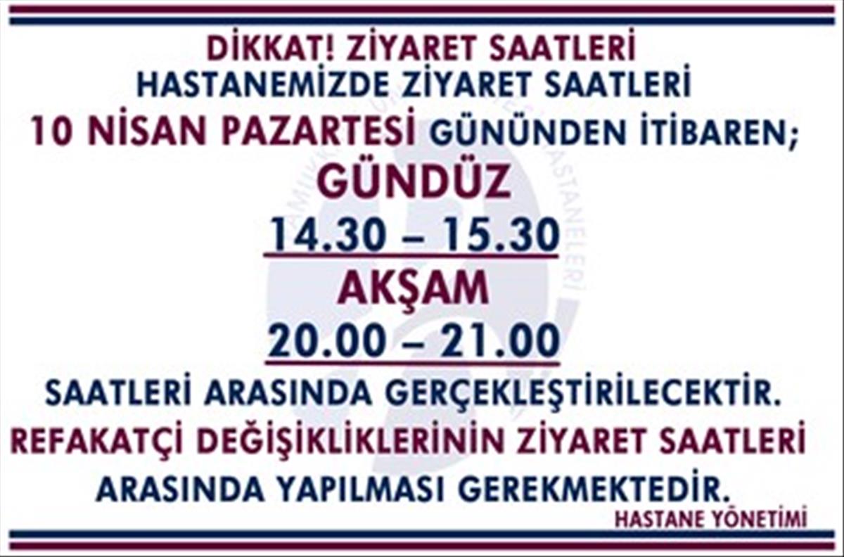 hacettepe hastanesi ziyaret saatleri