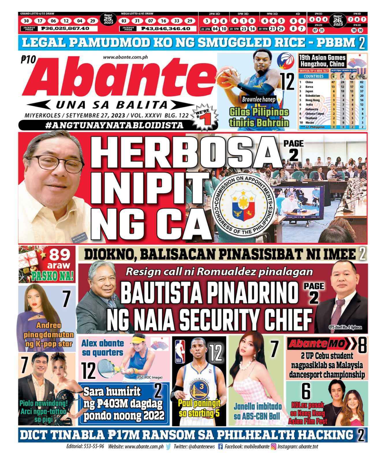 balita september 27 2023