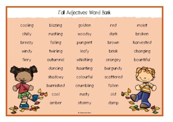 autumn adjectives