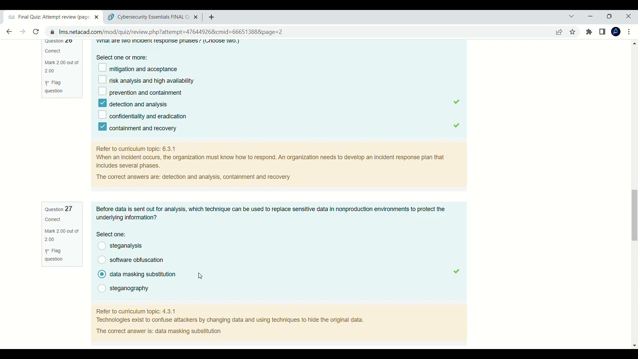 cyber security essentials final exam answers