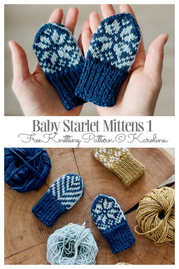 knit infant mittens pattern free