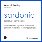 definition for sardonic