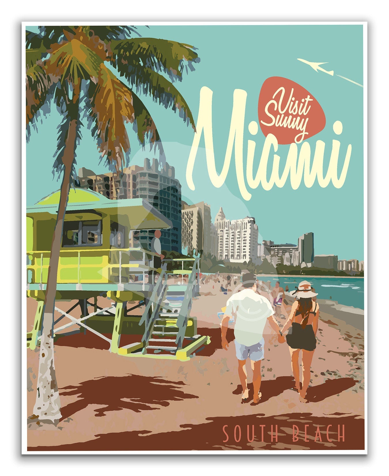 miami vintage poster