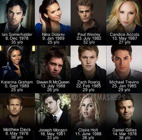 vampire diaries actors ages