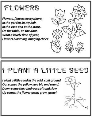 preschool flower poem