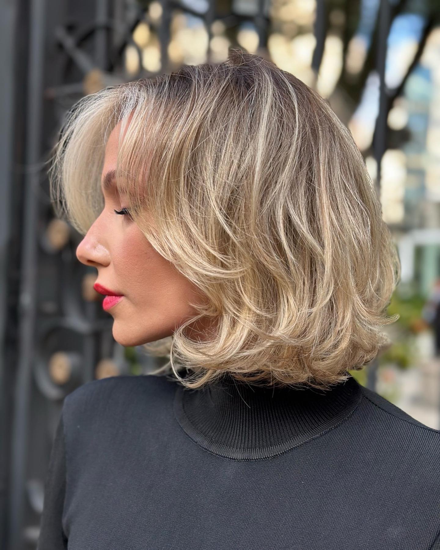 short hair and layers