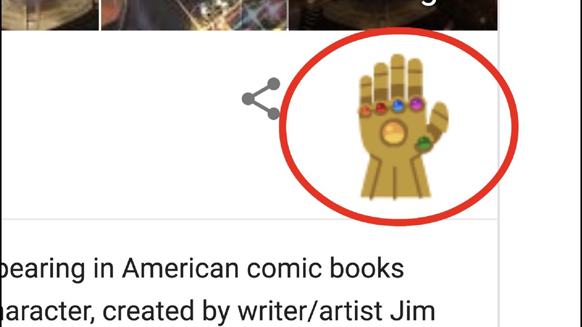 thanos snap google trick