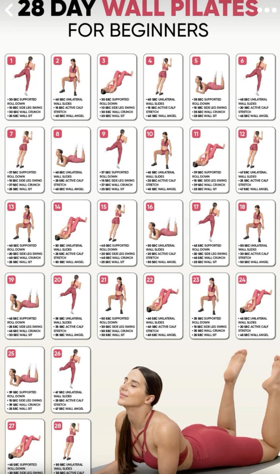 wall pilates for beginners