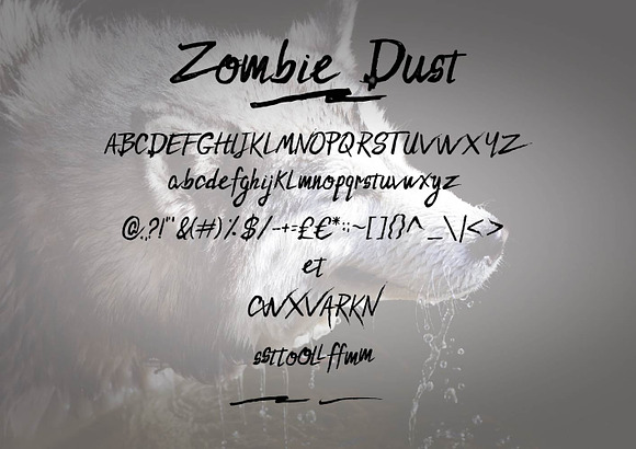 zombie dust font