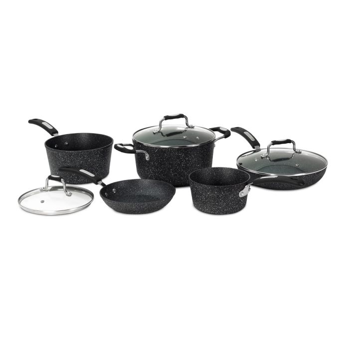 the rock 8 piece cookware set