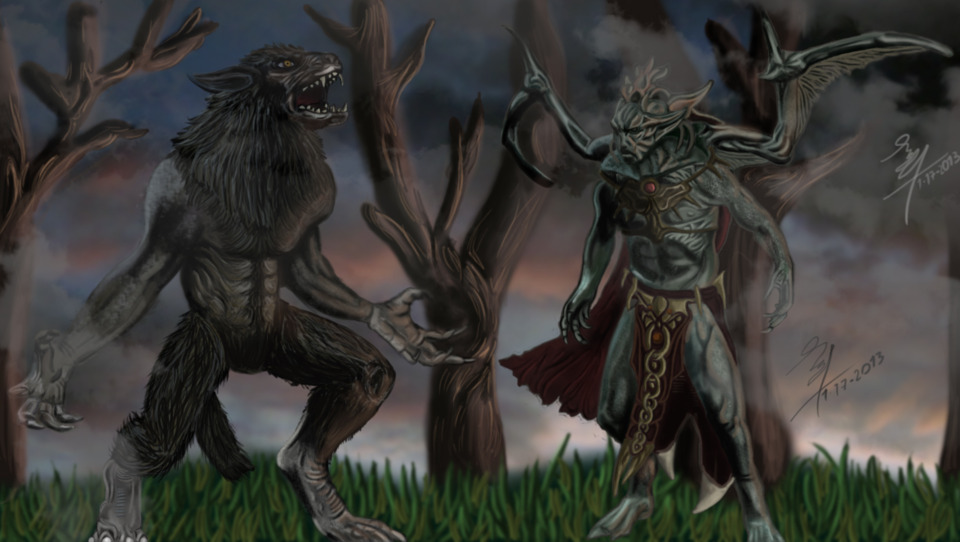 skyrim vampire and werewolf at the same time