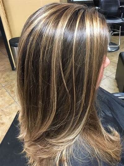 blonde highlights with brown hair