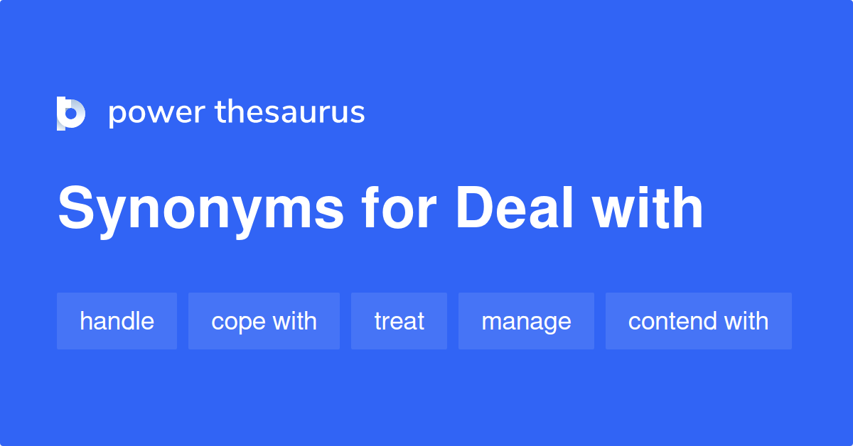 deal with synonyms