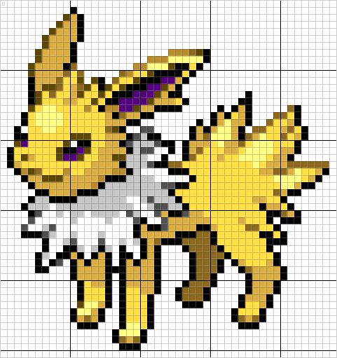 pokemon pixel art grid