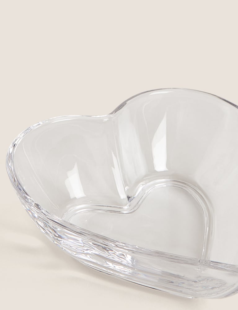 heart shaped glass bowl