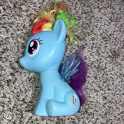 my little pony blue with rainbow hair