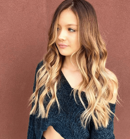 blonde tips in brown hair