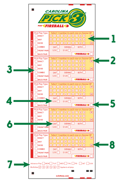 lotto numbers pick 3