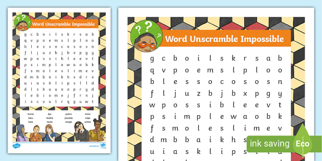 wordfind unscramble