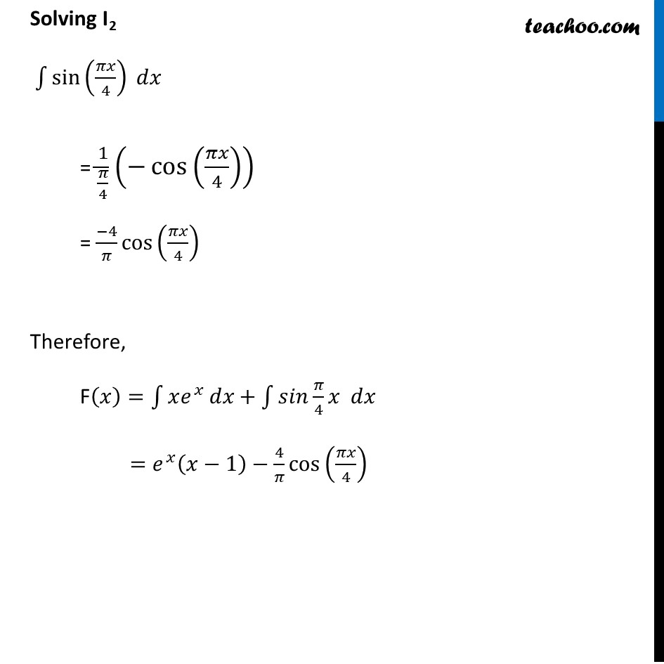 integral of sin pi x