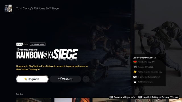 is ps plus required for rainbow six siege