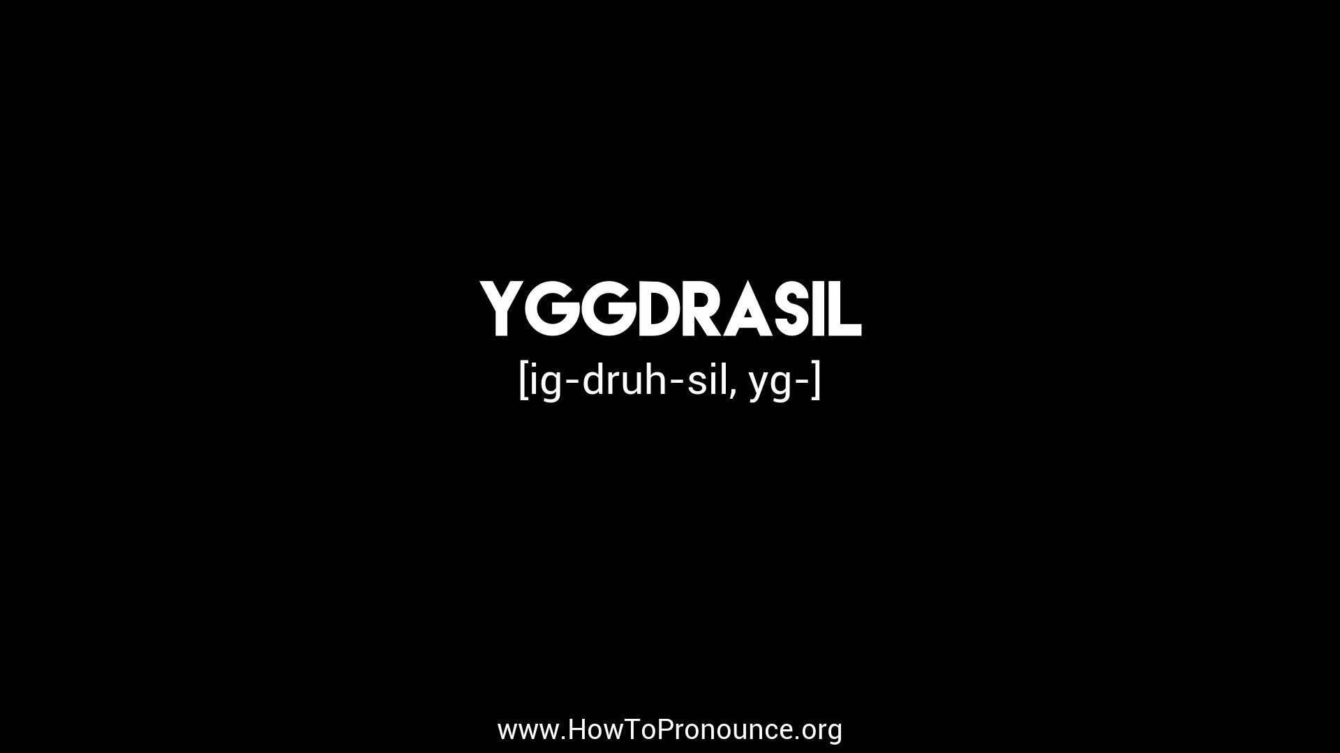 yggdrasil pronounce