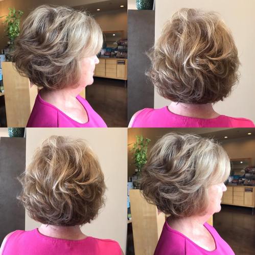 haircuts for over 60 with round face