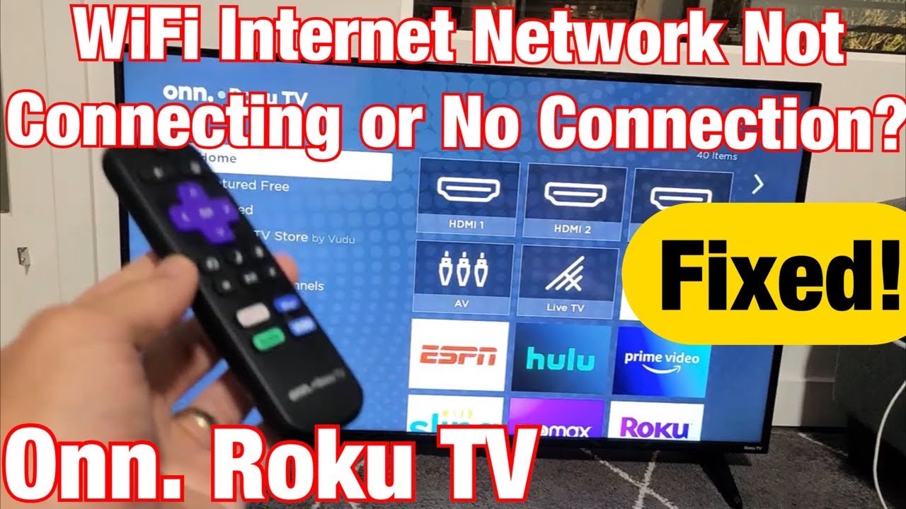 roku tv wont connect to internet