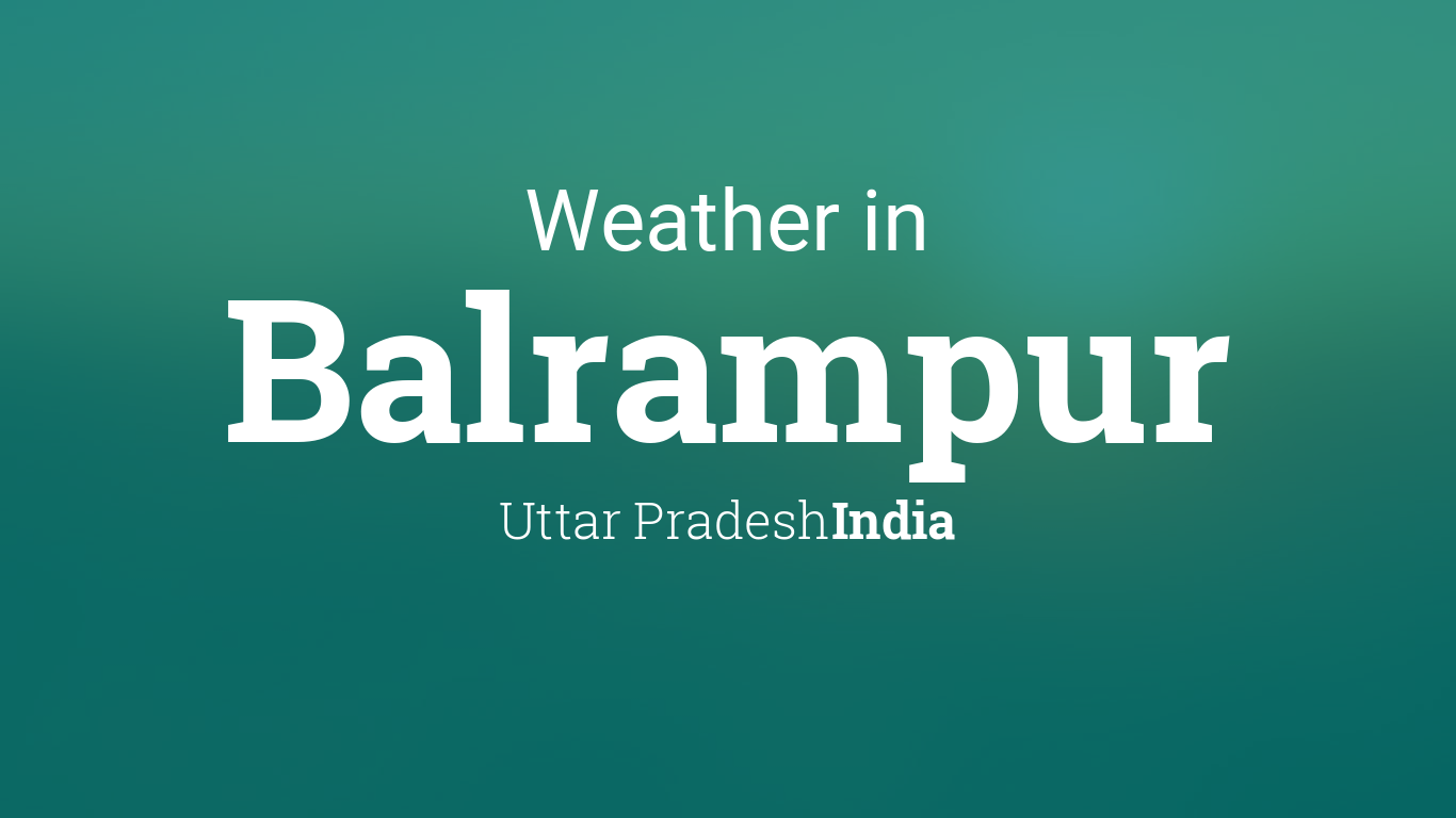 balrampur weather on map