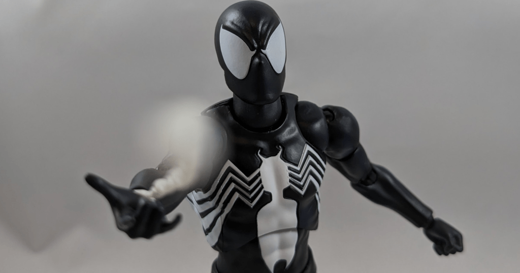 mafex symbiote spider-man