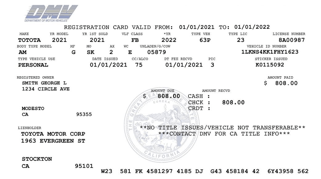 ca dmv registration