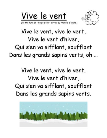 jingle bells in french vive le vent lyrics