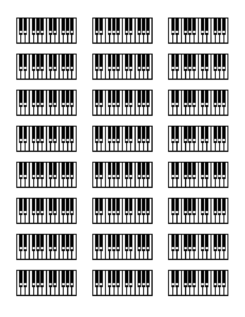 blank piano chord chart